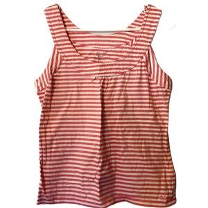 Vineyard Vines pink white‎ striped tank size large